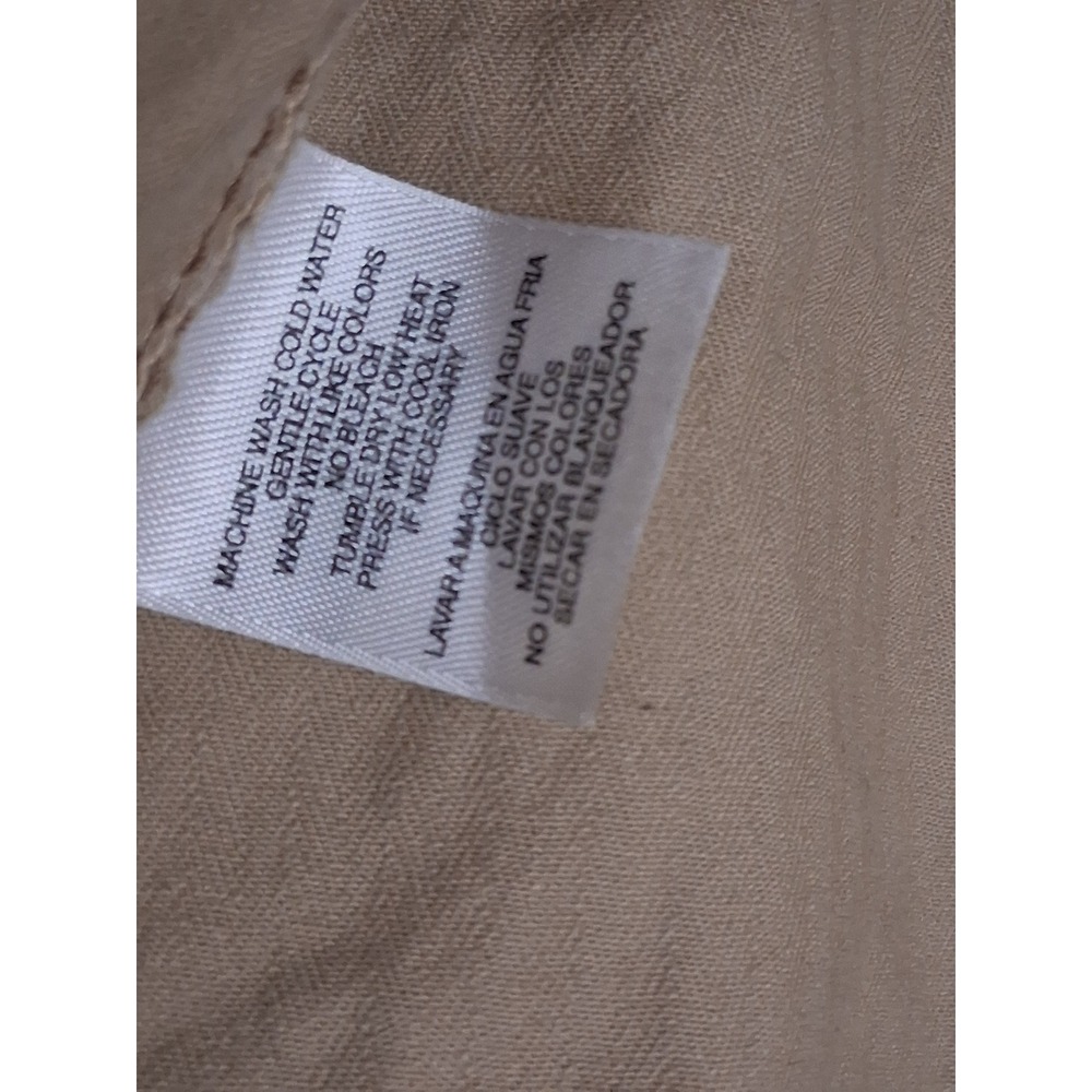 Jones New York Sport Tan Jacket Size M Cotton Stretch Utility Style - Picture 6 of 11